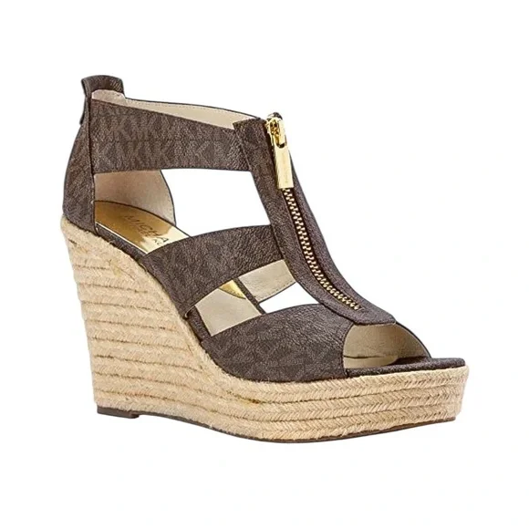 MICHAEL Michael Kors Damita Zip Up Espadrille Wedges - Picture 1 of 11